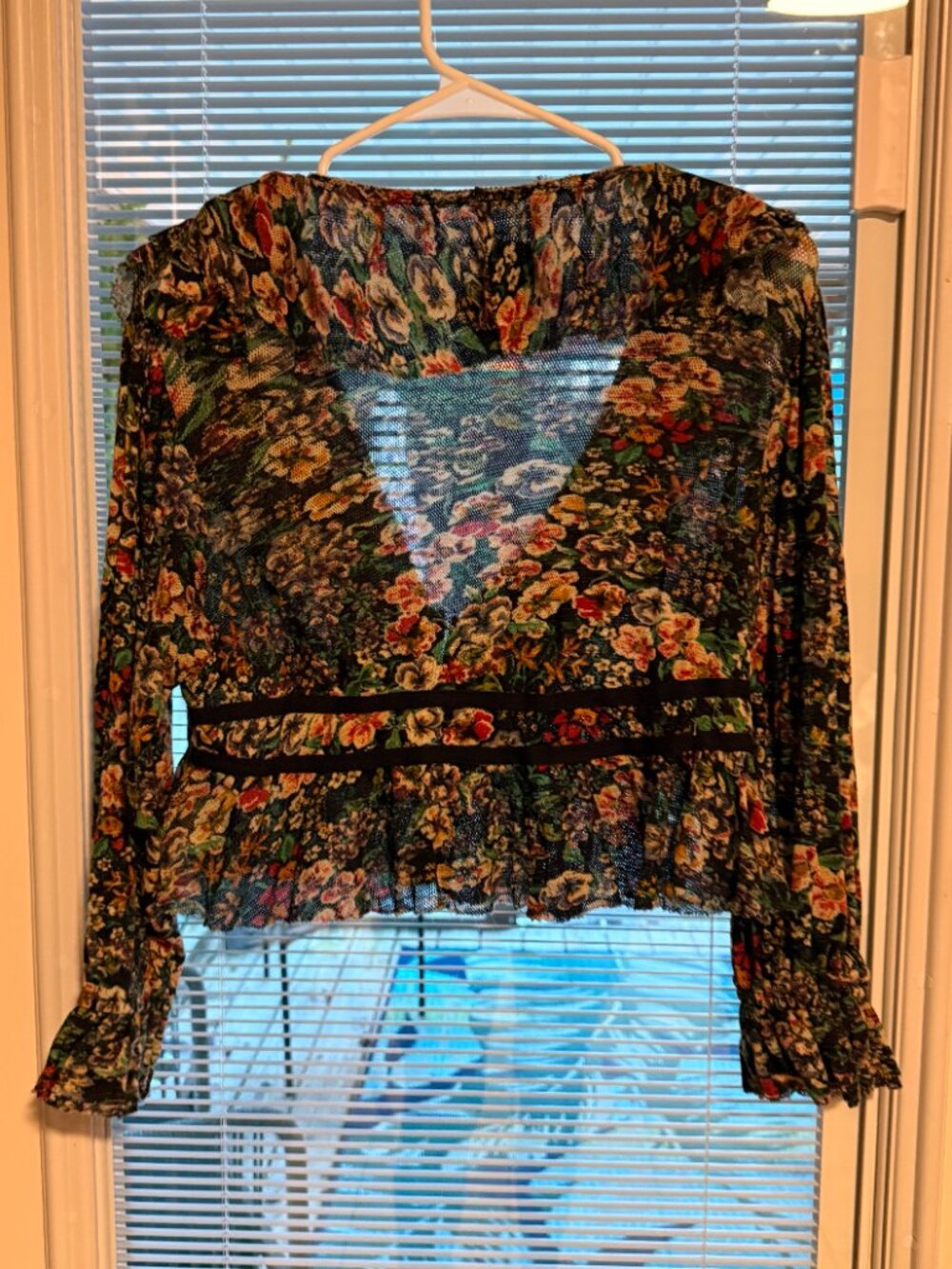 Free People Rudi Ruffle Night Garden Top - Picture 2 of 4